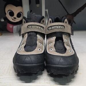 Shimano SH-M058 Men's Black Gray Mountain Bike Shoes Size 9